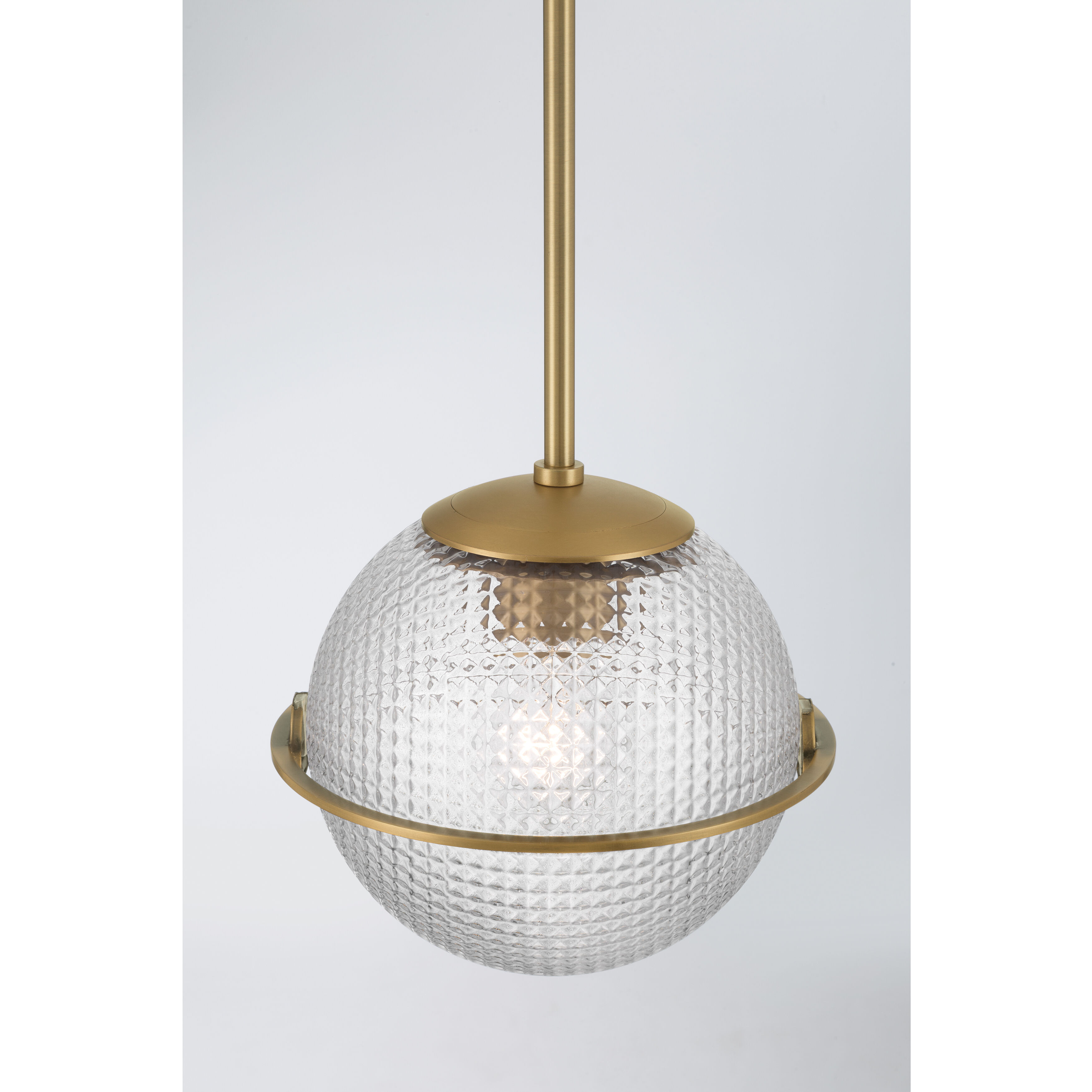 Luniva 1 Light 9 inch Legacy Brass Mini Pendant Ceiling Light