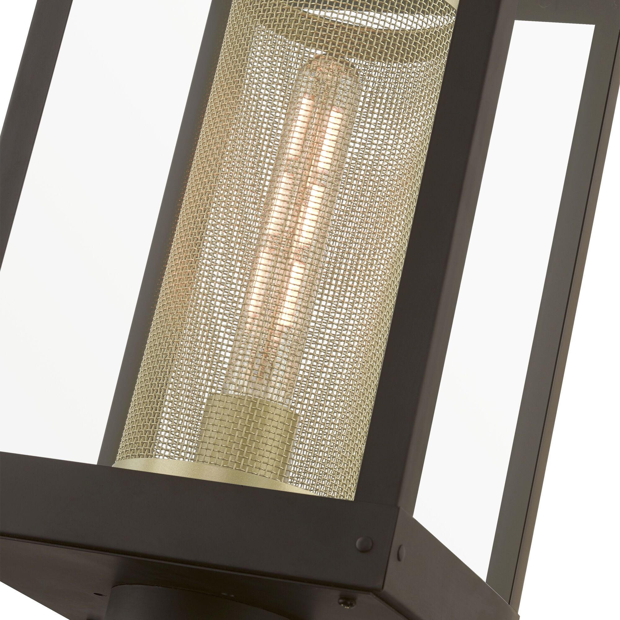 Franklin 1 Light 19 inch Bronze with Soft Gold Candle Outdoor Post Top Lantern