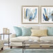 Florals Collection Blue Framed Art