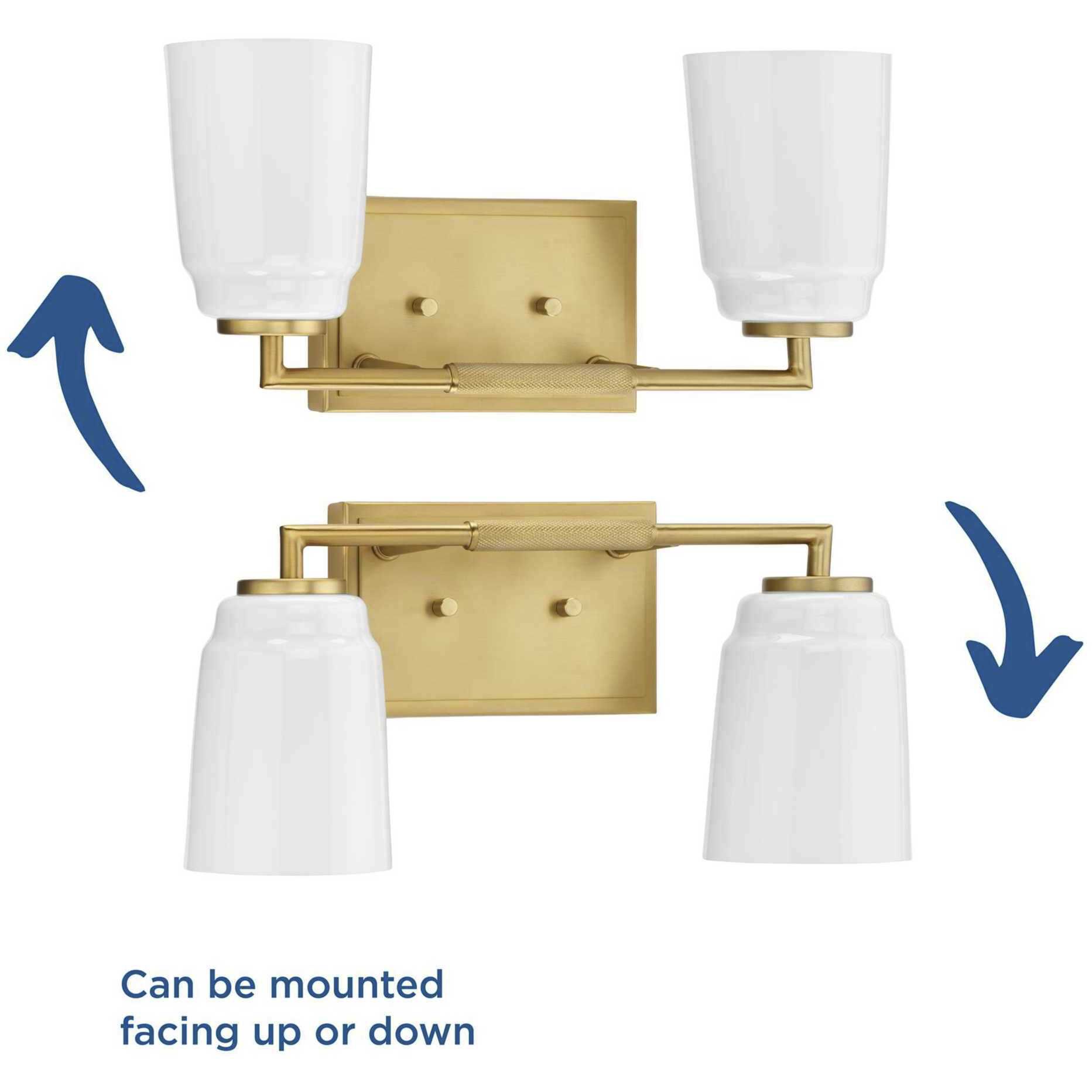 Spenser 2 Light 15.62 inch Brushed Gold Vanity Light Wall Light