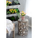 Anita 18 inch Brown/White Stool