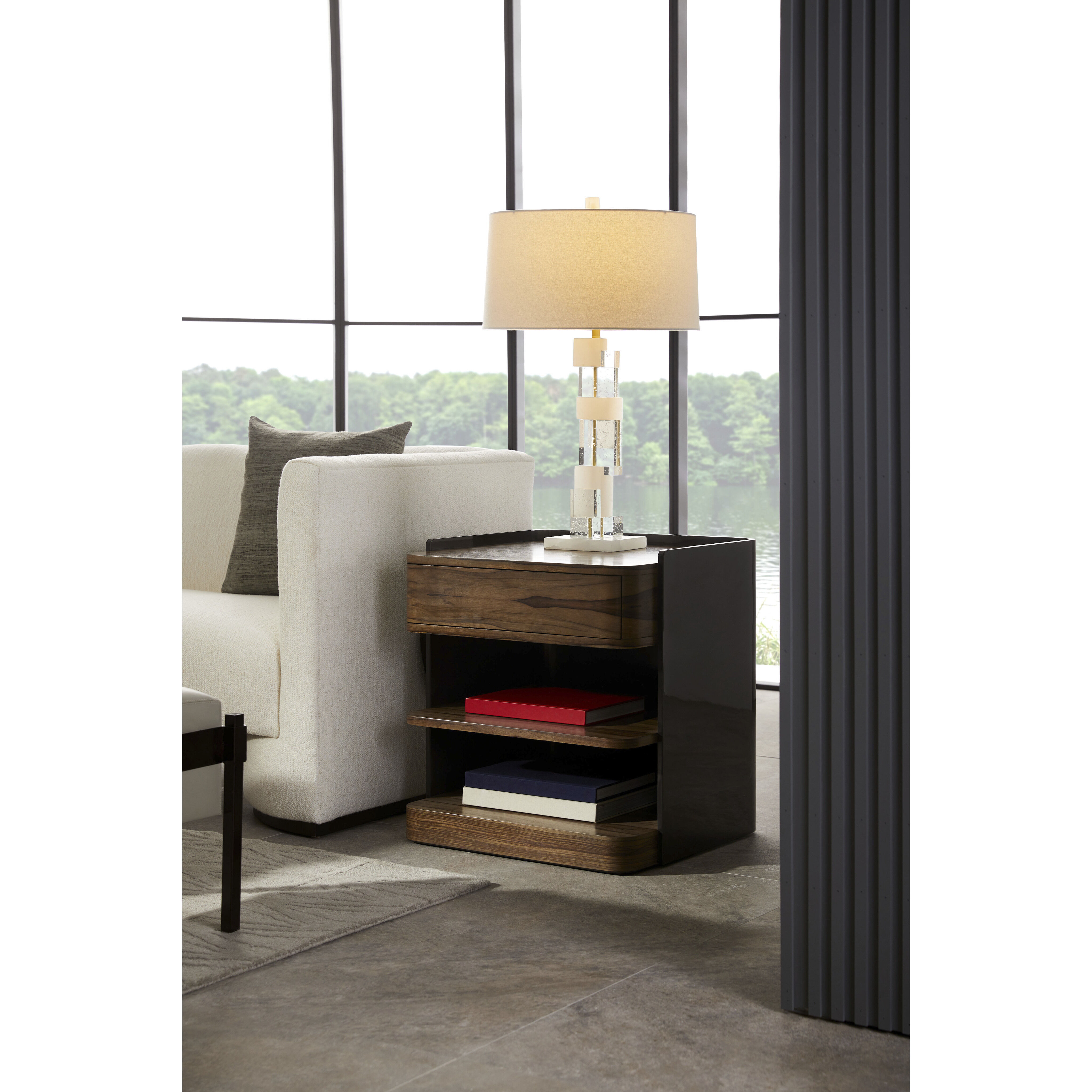 Medici 26 X 24 inch Chateau Gray Side Table