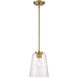 Calhoun 1 Light 8 inch Warm Brass Pendant Ceiling Light, Essentials