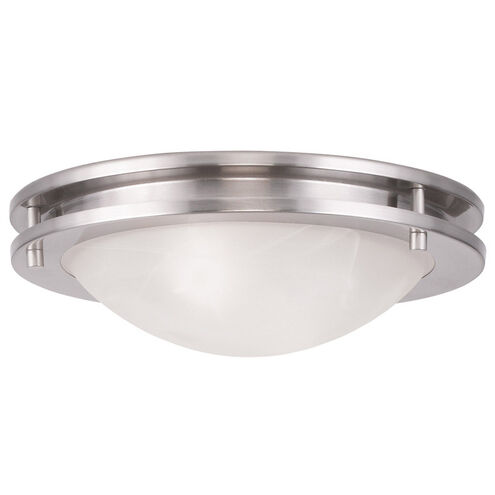 Ariel 2 Light 11 inch Brushed Nickel Flush Mount Ceiling Light