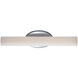 Loft LED 18 inch Chrome Bath Vanity & Wall Light in 3000K, 18in.