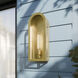 Marea 1 Light 20.25 inch Natural Brass Outdoor Wall Light
