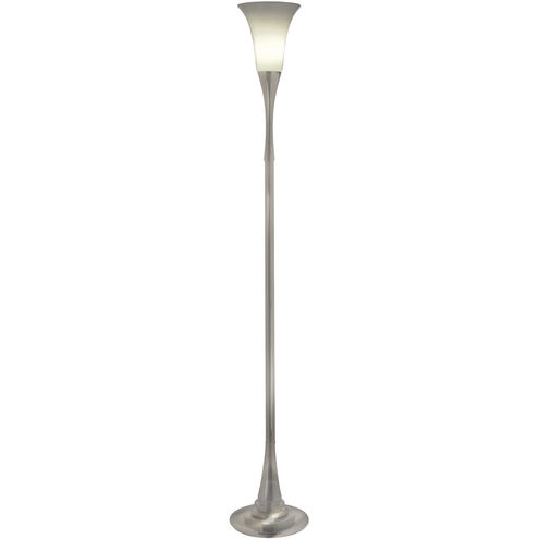 Ellie 67 inch 100.00 watt Satin Nickel Torchierre Portable Light