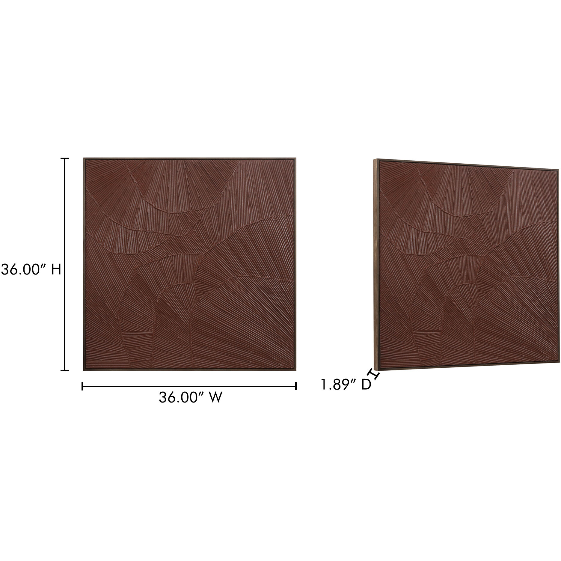 Flutter 36 X 36 inch Painting, Framed