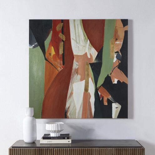 Sabik Texture and Gold Leaf Canvas Art