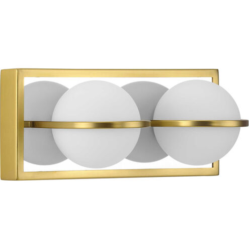 Pearl LED LED 12.05 inch Satin Brass Bath Vanity Wall Light, Progress LED