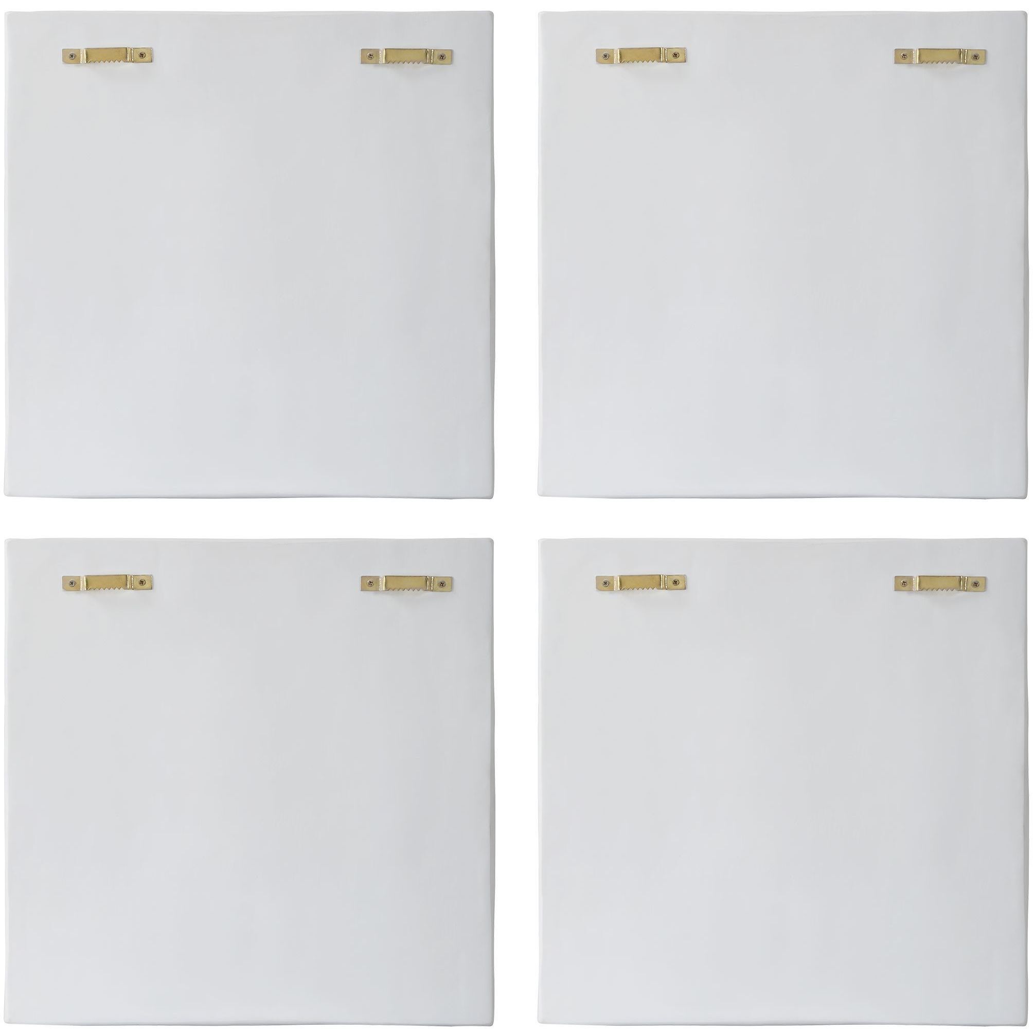 Snowdrift Fresh White Wall Decor, Set of 4