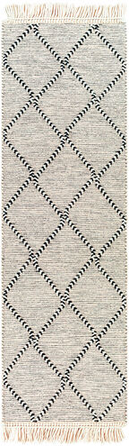 Uttar 96 X 30 inch Light Grey Rug in 2.5 x 8, Runner