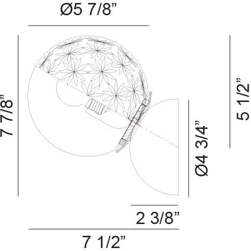 Nola 1 Light 5.88 inch Wall Sconce