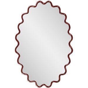 Cloud 36 X 24 inch Burgundy Mirror