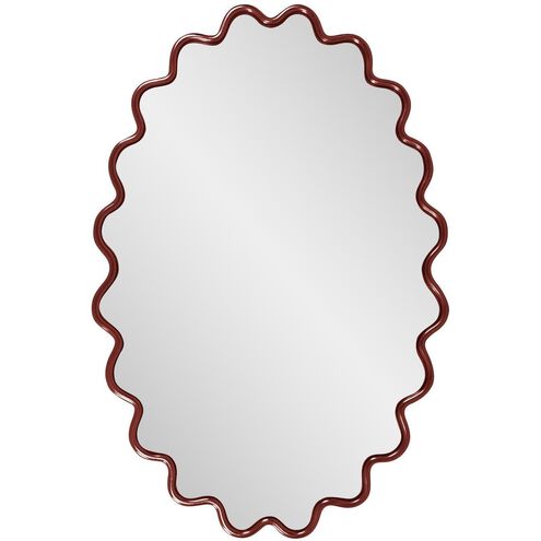 Cloud 36 X 24 inch Burgundy Mirror