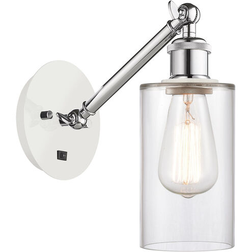 Ballston Clymer 1 Light 5 inch White and Polished Chrome Sconce Wall Light