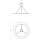 Arctic Rings LED 31 inch Satin Black Ring Pendant Ceiling Light