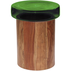 Thorpe 20 X 15.75 inch Top: Green; Base: Brown End Table