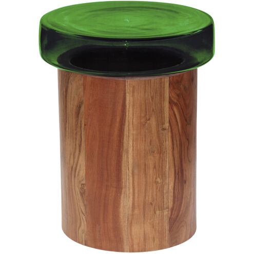 Thorpe 20 X 15.75 inch Top: Green; Base: Brown End Table