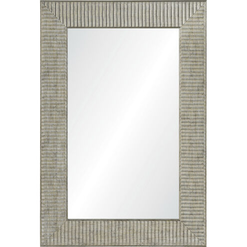 Leda 36 X 24 inch Antique Silver Wall Mirror