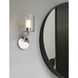 Elena 1 Light 6.3 inch Polished Chrome Bathroom Wall Light