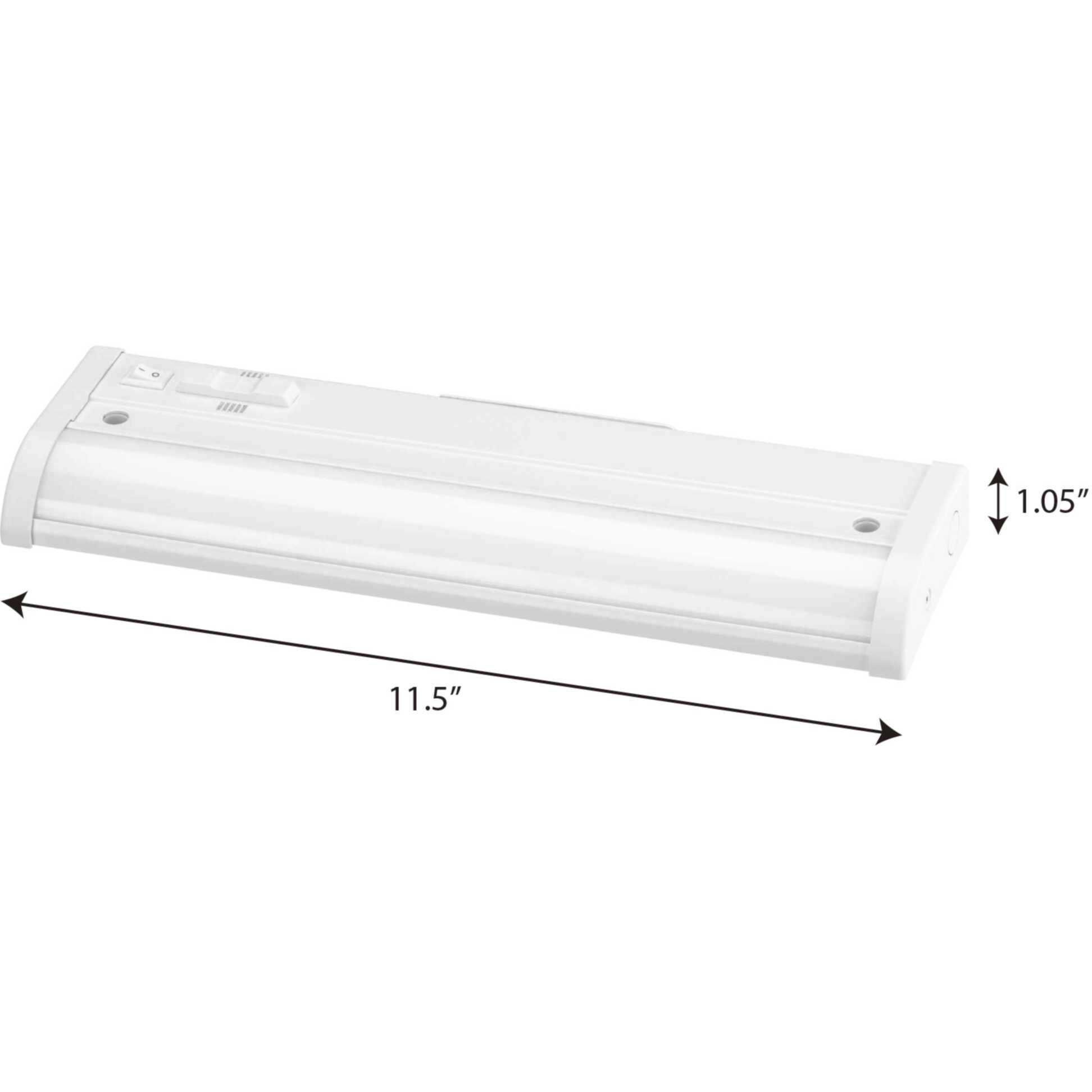 Hide-A-Lite 120 LED 11.5 inch Satin White Undercabinet Light, Progress LED