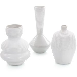 Chiseled Vases, Set of 3