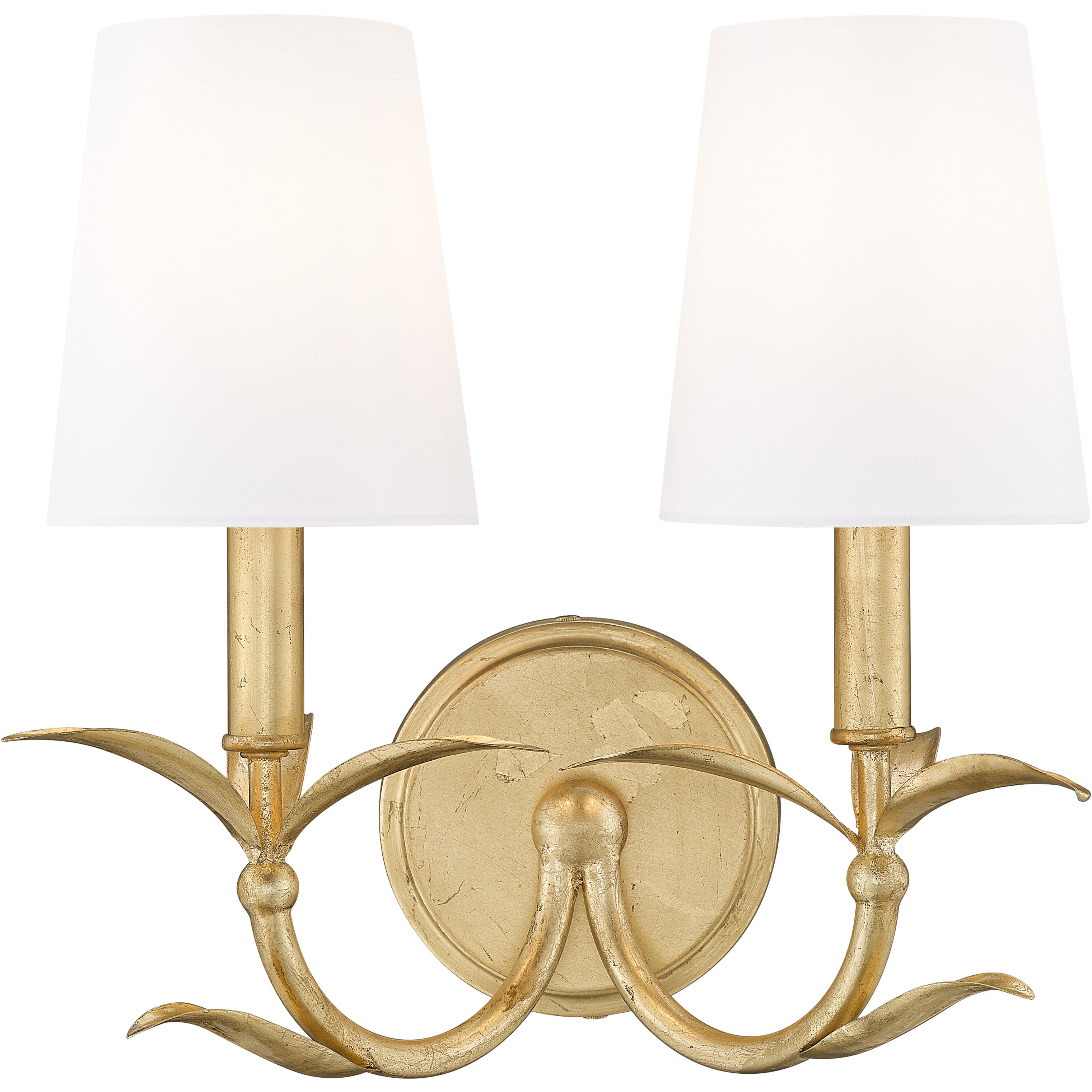Aslin Wall Sconce Wall Light in Gold Leaf