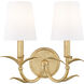 Aslin Wall Sconce Wall Light in Gold Leaf