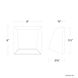 Atlantis LED 6 inch White Outdoor Wall Light in 3000K, dweLED