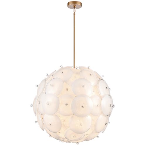 Tallulah 24 Light 38 inch Lacquered Gold Pendant Ceiling Light