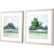 Landscapes Green and Blue Framed Art