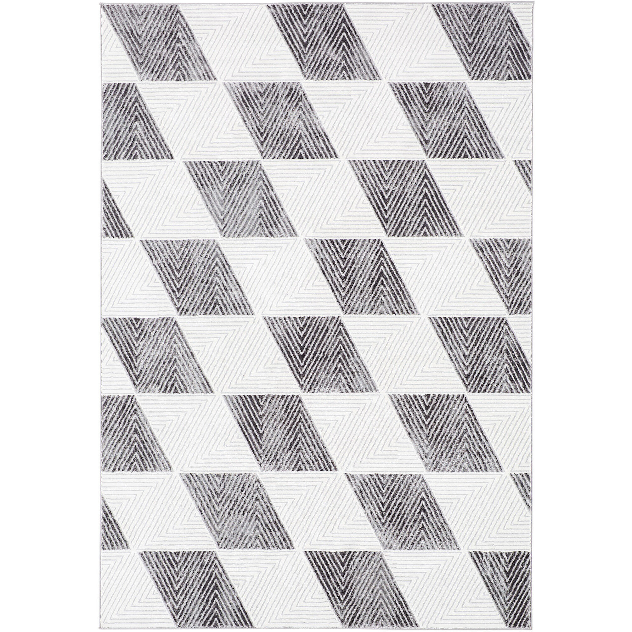 Brenta 158 X 118 inch Black/White Rug in 10 x 13