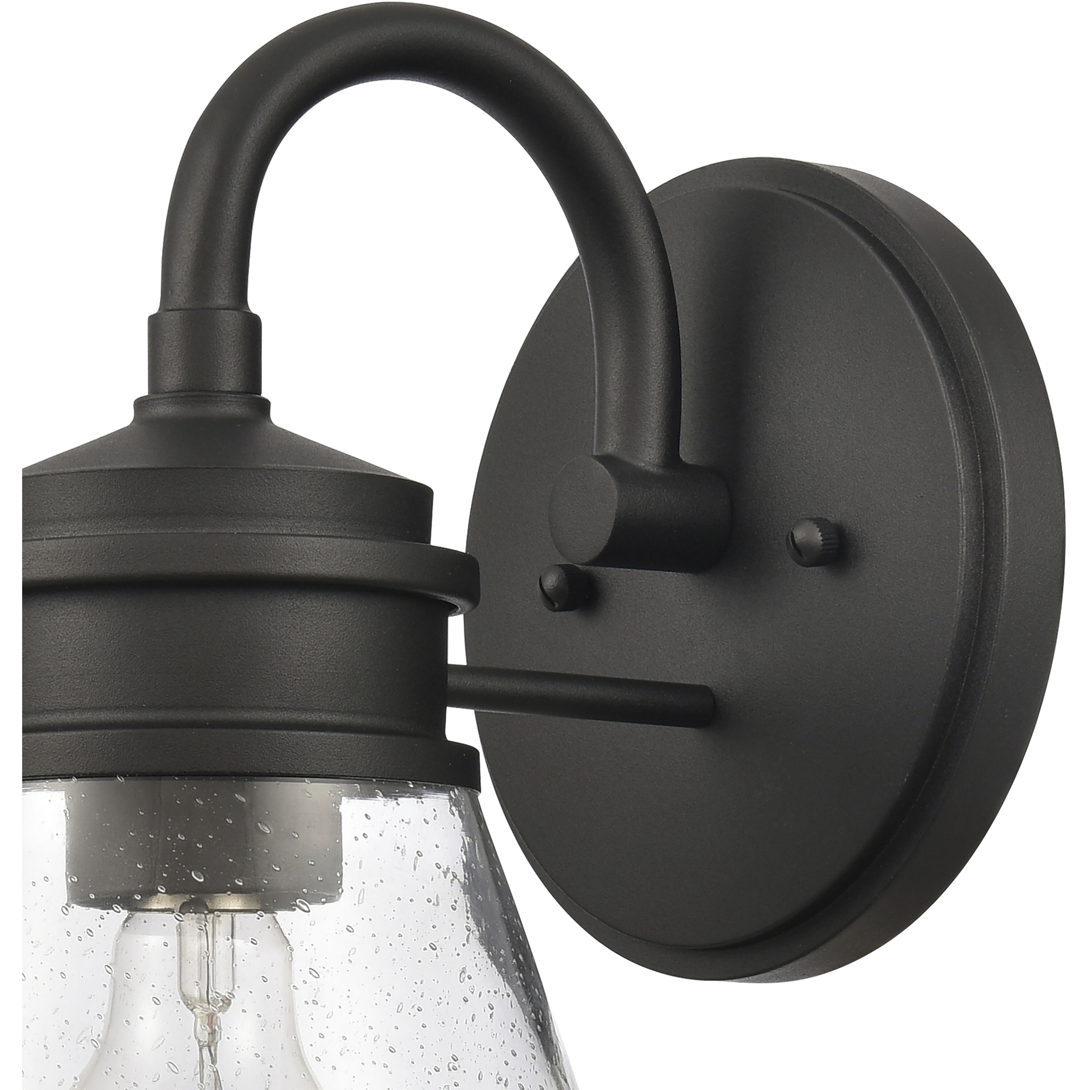 Dovas 1 Light 11.5 inch Textured Black Outdoor Wall Sconce