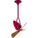 Matthews-Gerbar Jarold Direcional 16 inch Rubi with Solid Mahogany Wood Blades Directional Ceiling Fan
