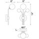 Element LED 8 inch Polished Nickel Wall Light