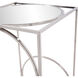 Circa 22 X 12 inch Polished Stainless Steel Pedestal Table