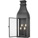 Toulouse 4 Light 32 inch Sand Black Outdoor Wall Light