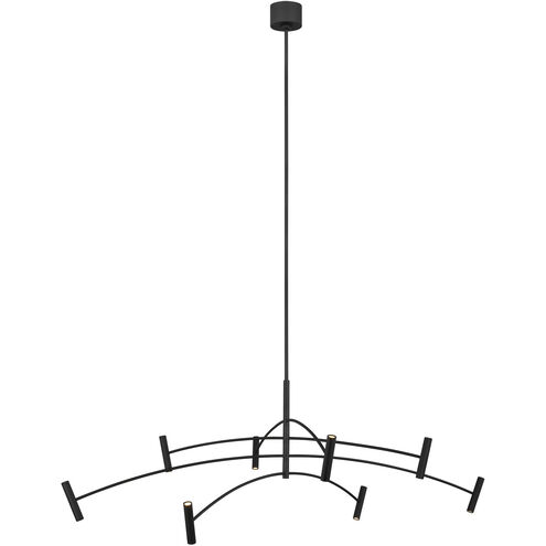 Sean Lavin Aerial LED 60.1 inch Matte Black Chandelier Ceiling Light, Integrated LED