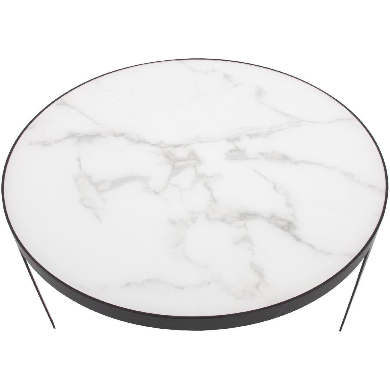 Costa 39.5 X 18 inch Black/White Coffee Table