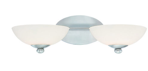 Rainier 2 Light 20 inch Satin Nickel Bath Vanity Wall Light