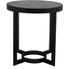 Parker 26 X 25 inch Matte Black Side Table