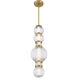 Cordel LED 8 inch Legacy Brass Mini Pendant Ceiling Light