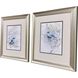 Blossoms & Bluebird Blue and Gray Framed Art