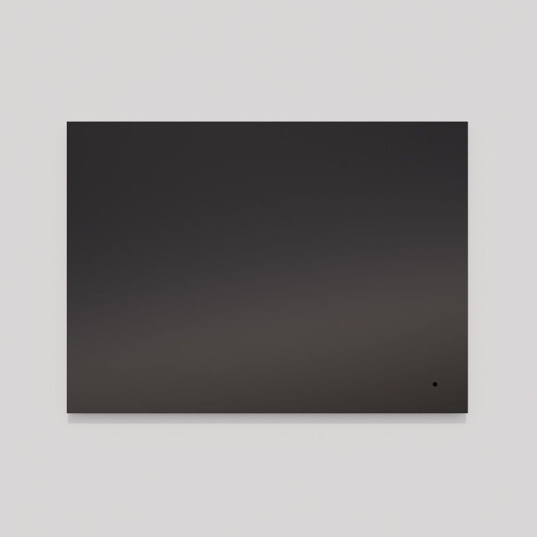 Track 36 X 24 inch Black LED Lighted Mirror, Vanita by Oxygen