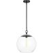C&M by Chapman & Myers Atlantic 1 Light 16 inch Aged Iron Pendant Ceiling Light