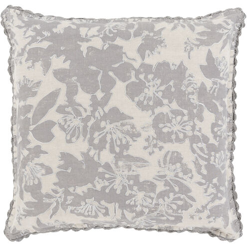 Evelyn 22 inch Light Gray, Medium Gray Pillow Kit