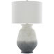 Cazalet 30.75 inch 150 watt Ash Ivory and Blue and Black Table Lamp Portable Light