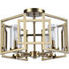 Marco 4 Light 16 inch Brushed Champagne Brass Flush Mount Ceiling Light