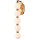 Mod 5 Light 6.75 inch Satin Brass Sconce Wall Light
